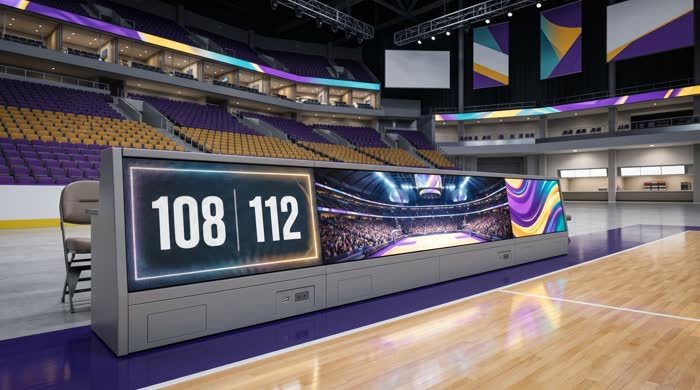Split screen scoring table